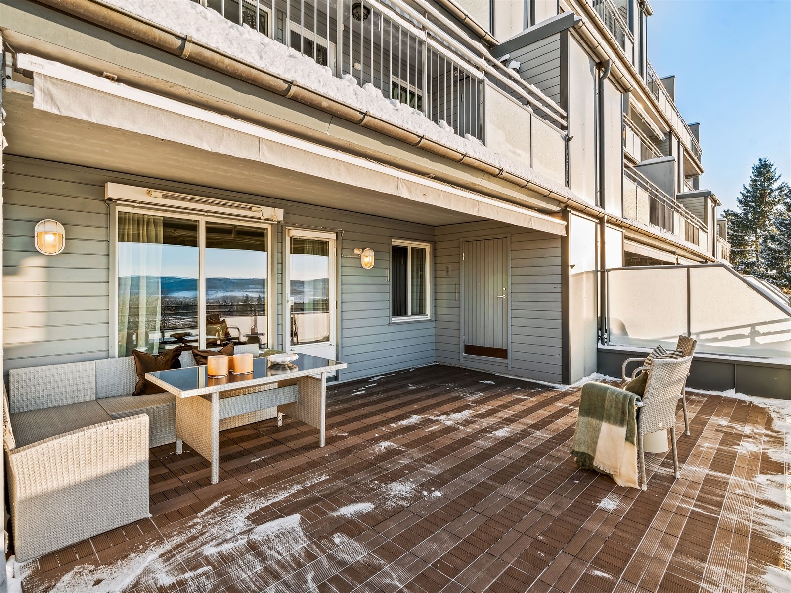 Denne uteplassen er på hele 31,5 m². Galleribilde