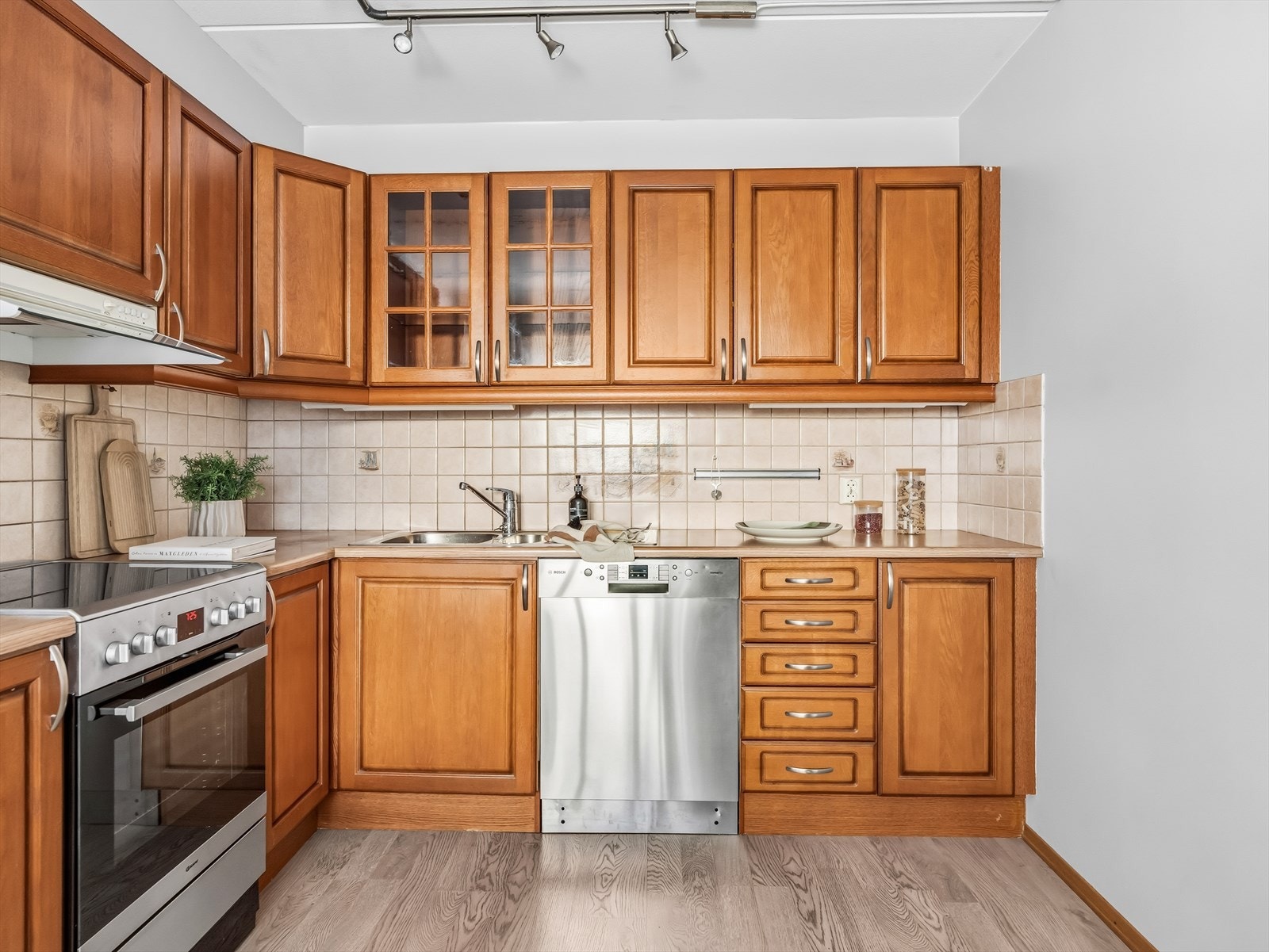 Det er tilkoblet mekanisk avtrekk over stekesonen. Galleribilde