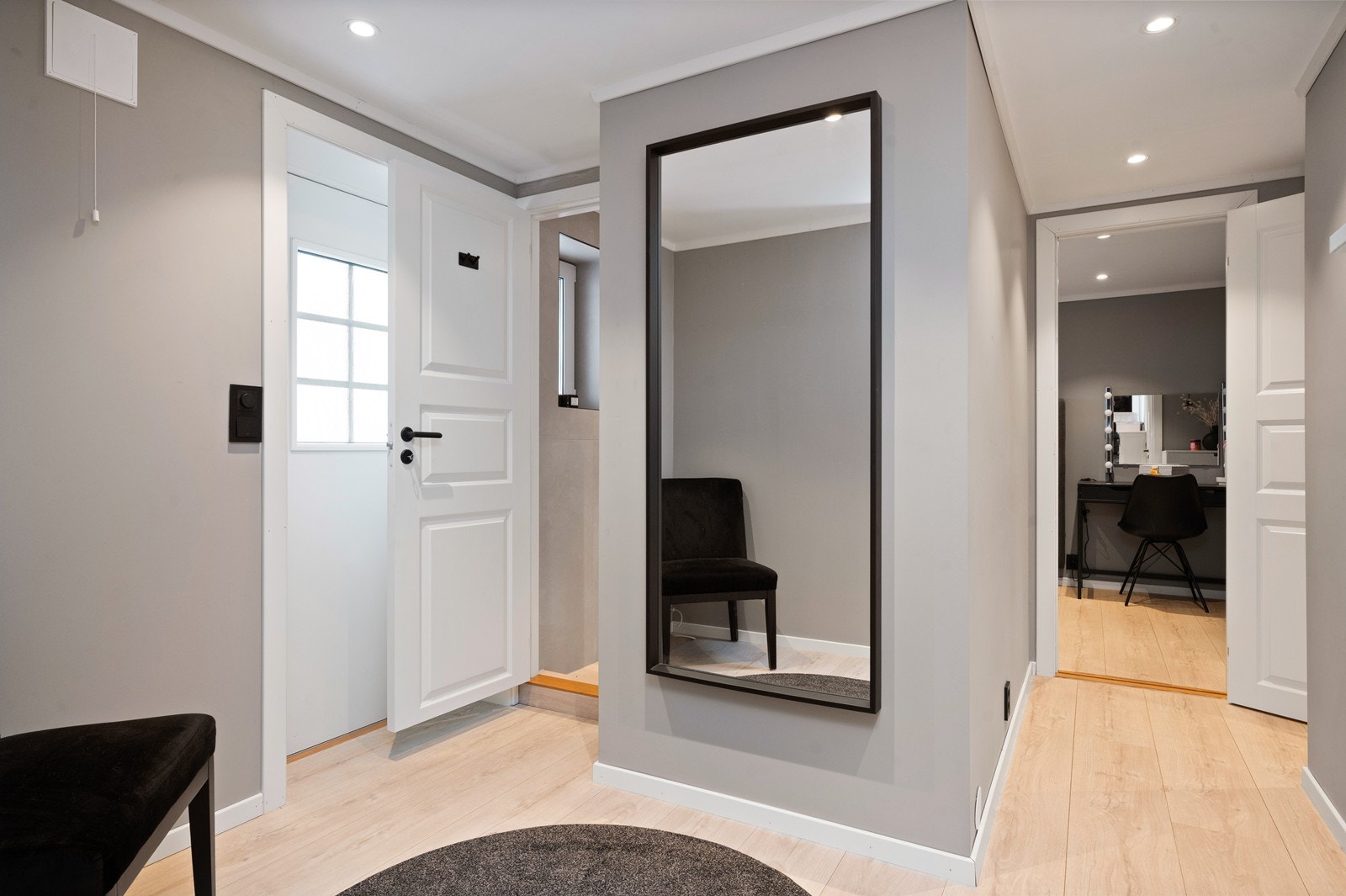 Kjelleren er innredet Galleribilde