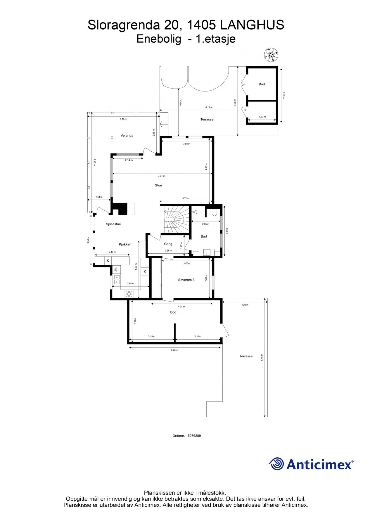 Plantegning 1. etasje. Galleribilde