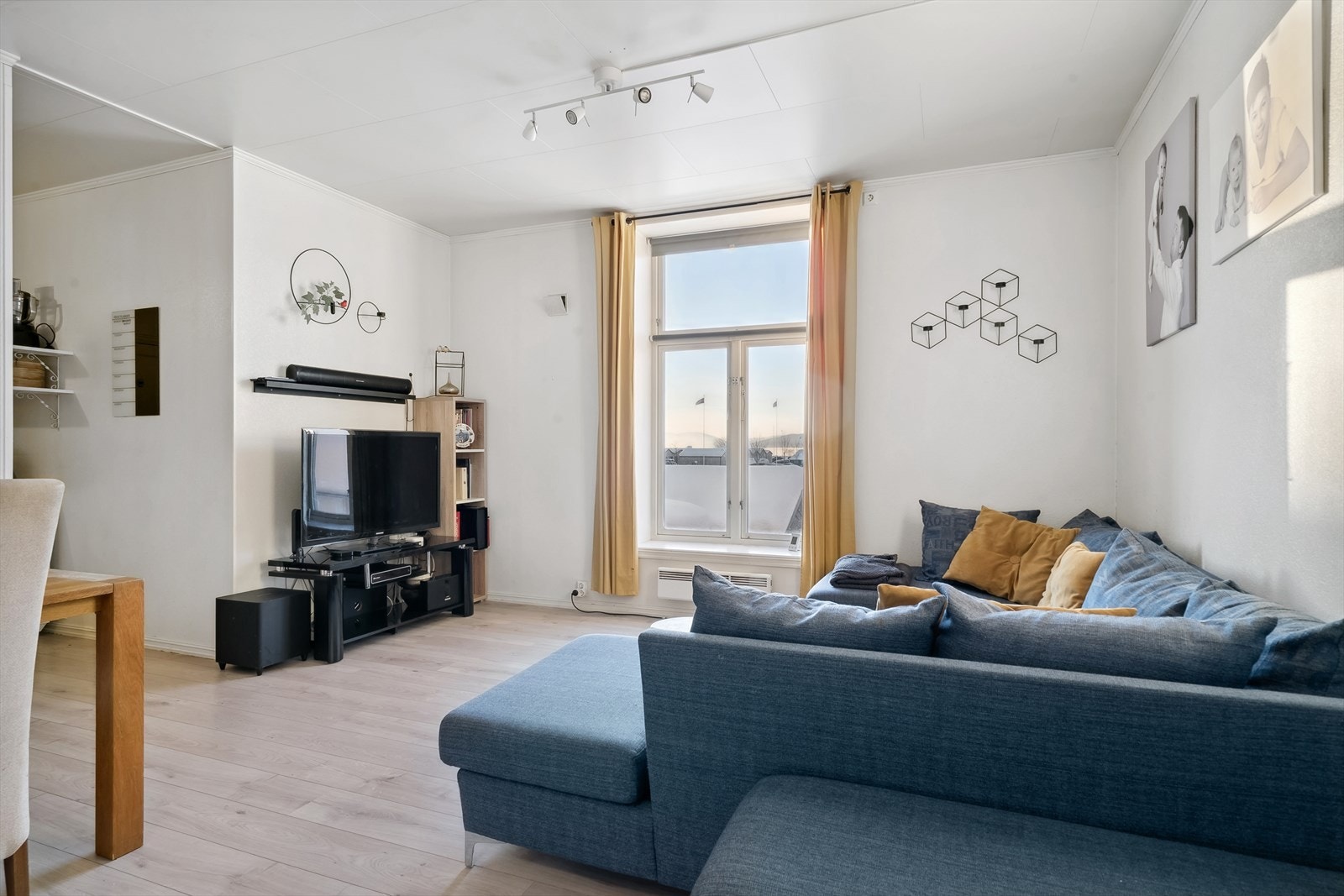 God takhøyde i leiligheten gir en "luftig følelse" Galleribilde