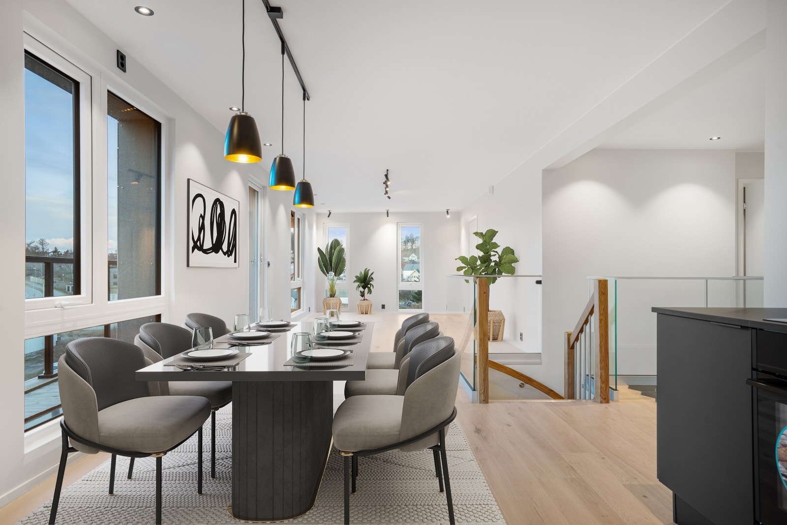 Digitalt møblert Galleribilde