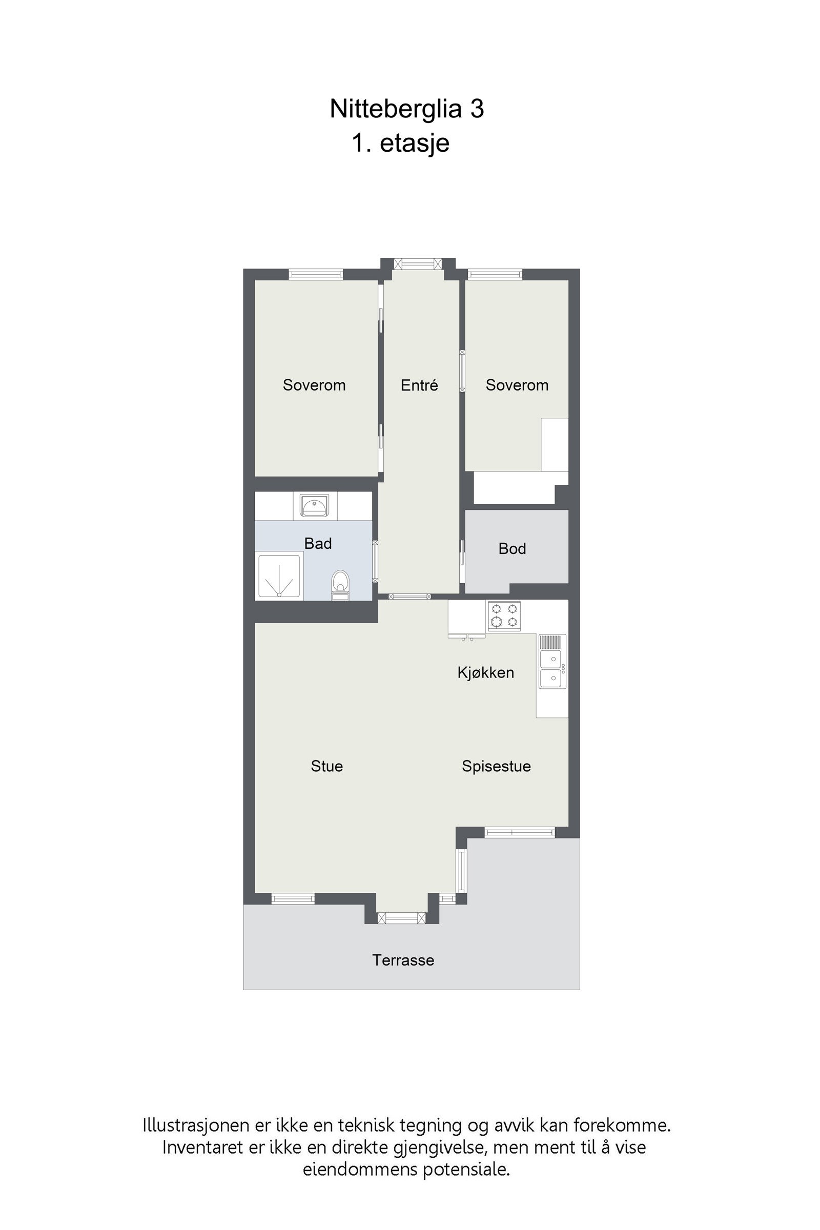 Plantegning. Galleribilde