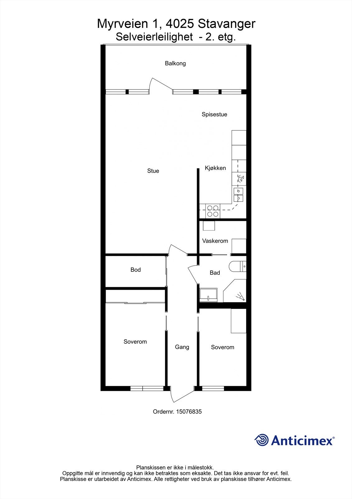 Plantegning 2. etg Galleribilde