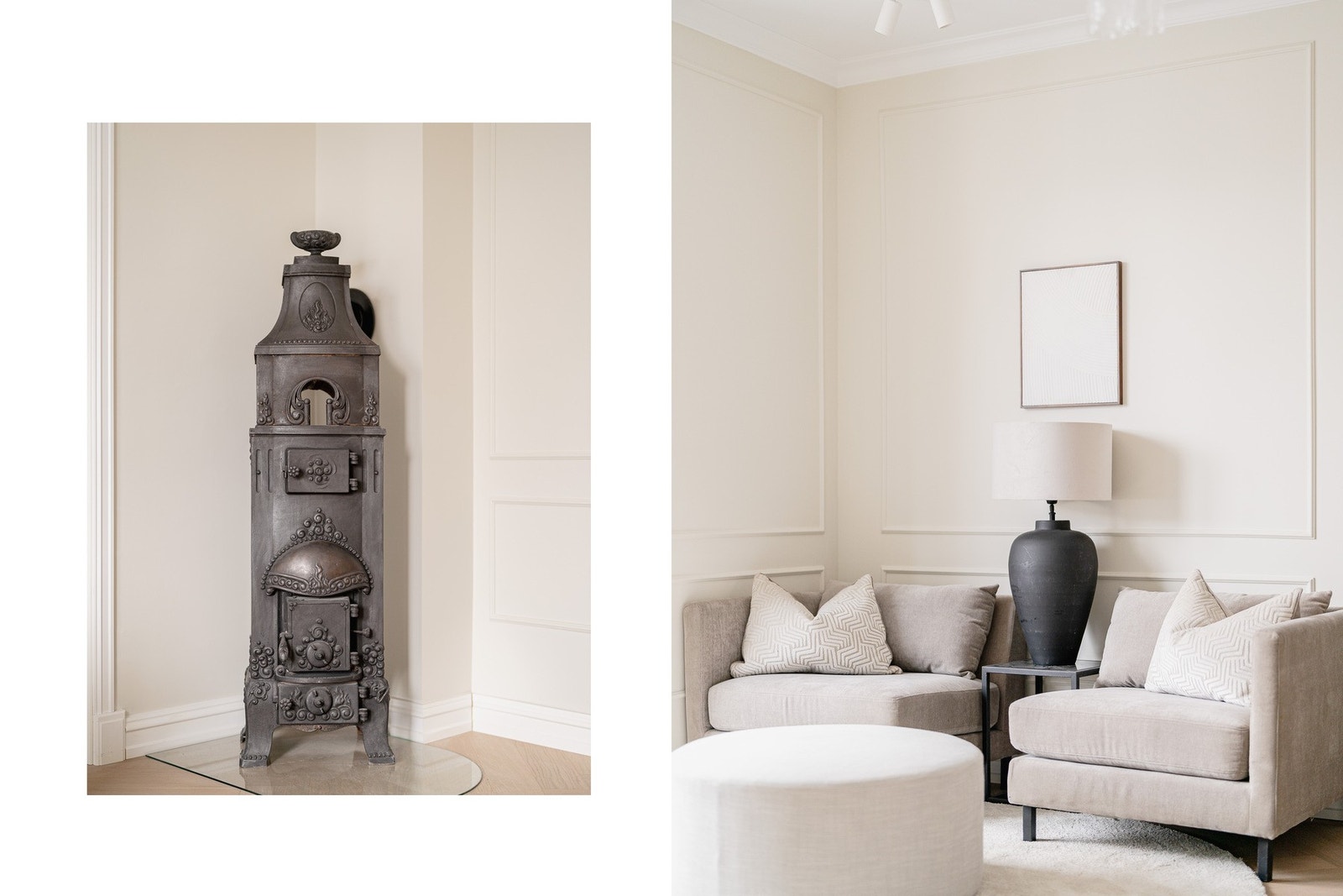 Ovn er oppgradert med ny overflatebehandling i nyere tid. Galleribilde