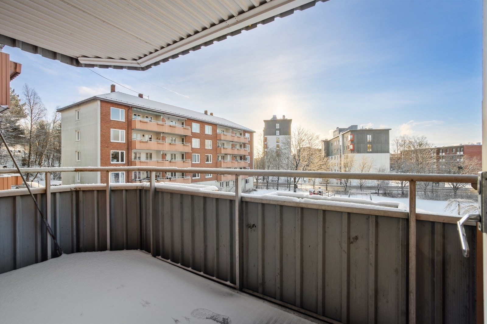 Balkongen er på 5 kvm. Galleribilde