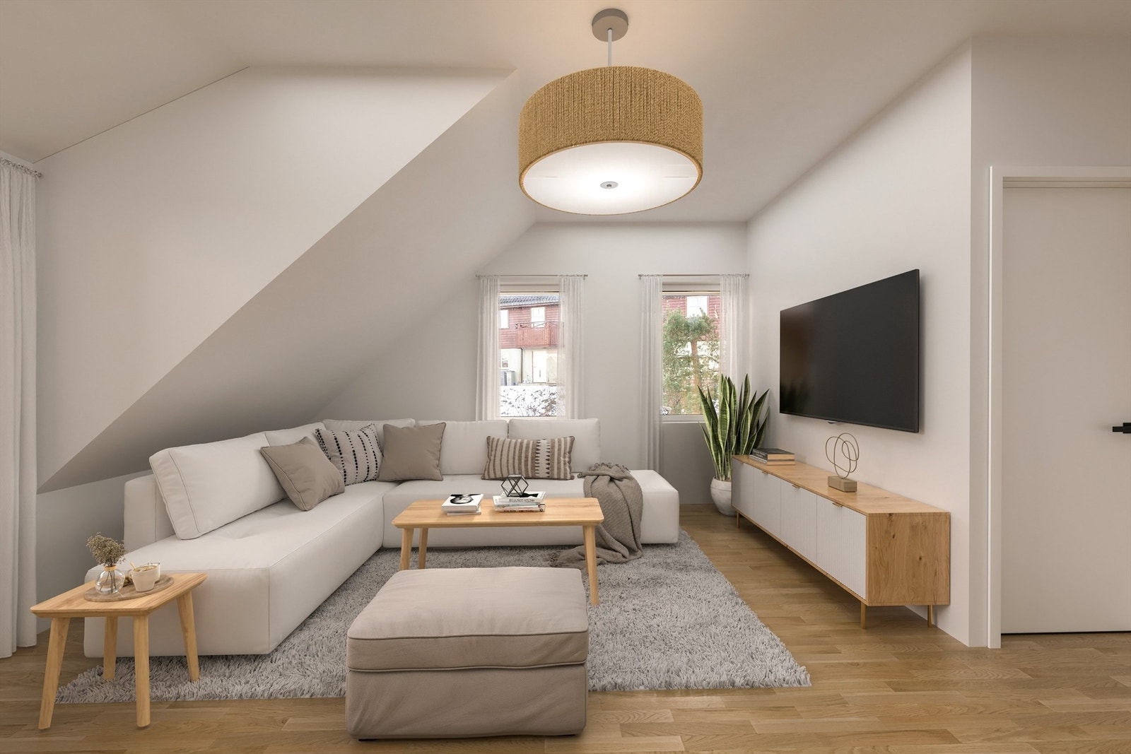 NB! illustrasjonstegning - Her er et eksempel på dette. Bad er tiltenkt på høyre side, med rør lagt opp. Galleribilde