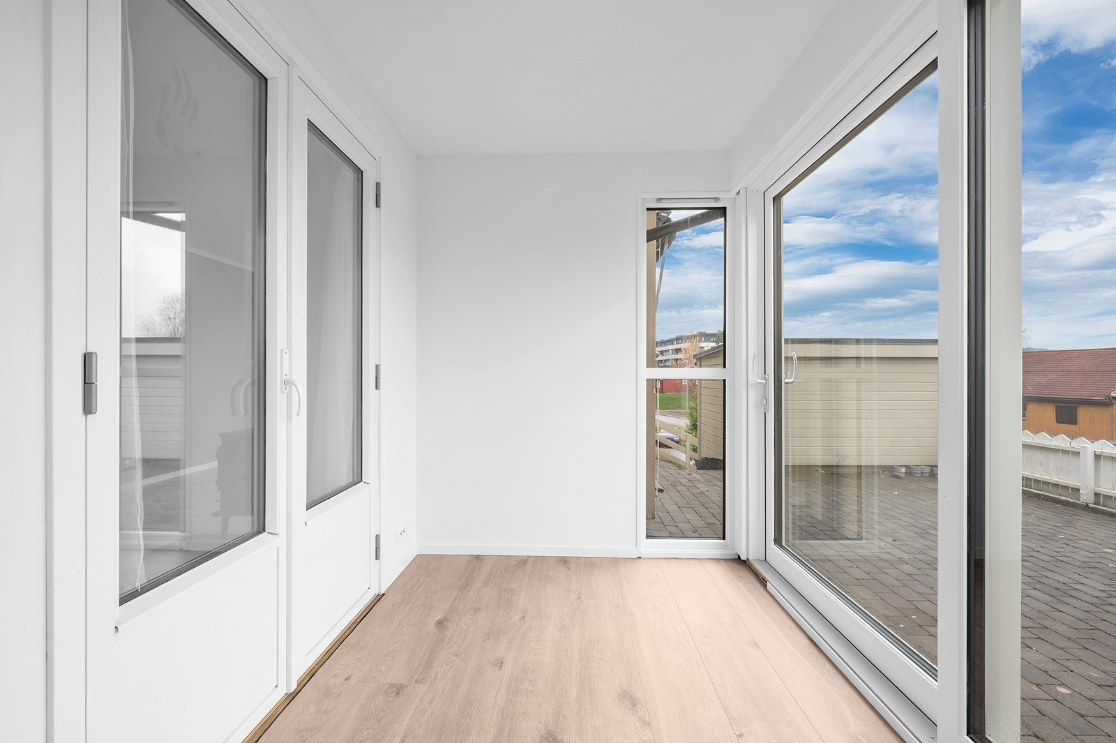 Innglasset balkong. Tiltaket er byggesøkt. Galleribilde