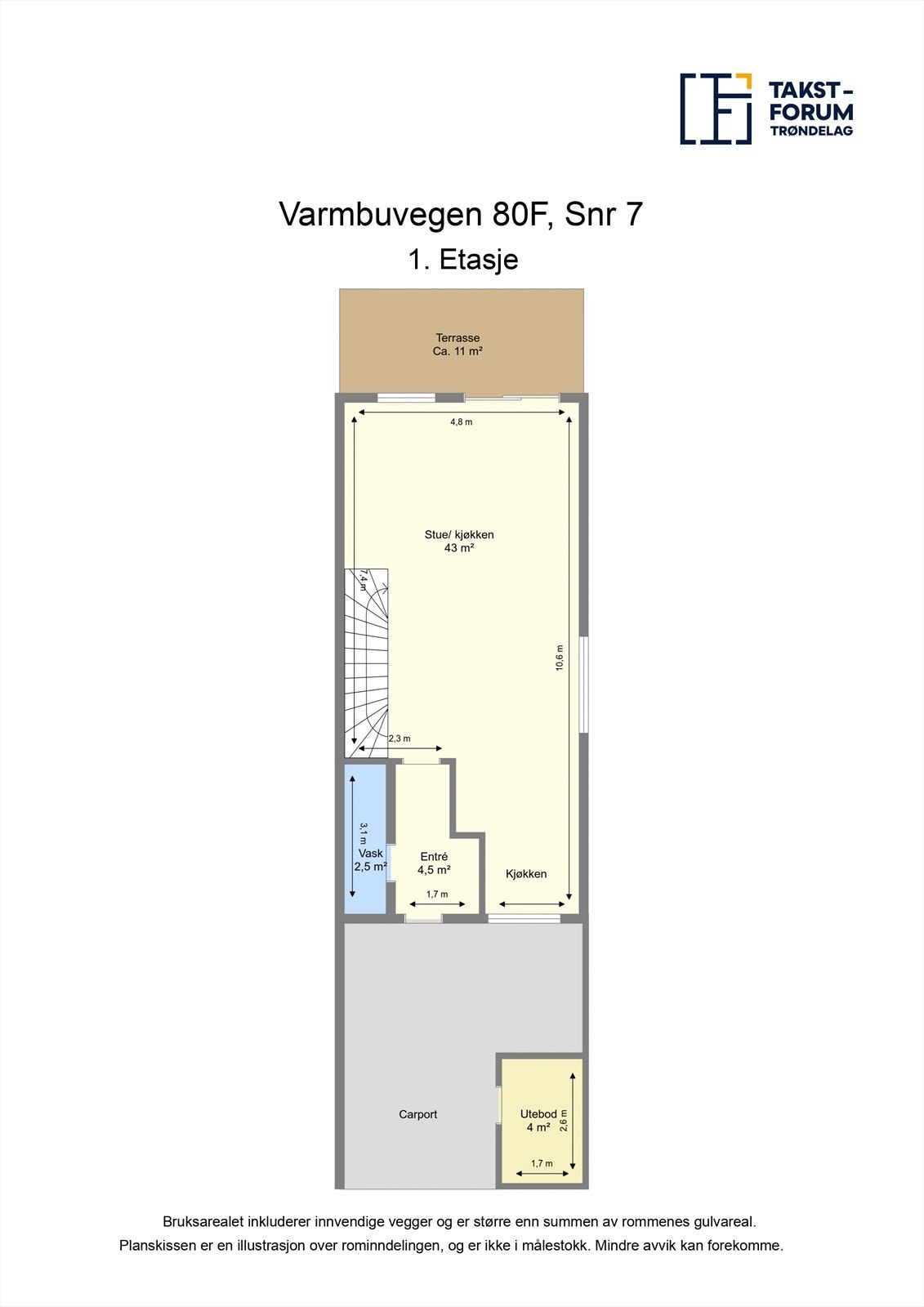 Planskisse - 1. etasje Galleribilde