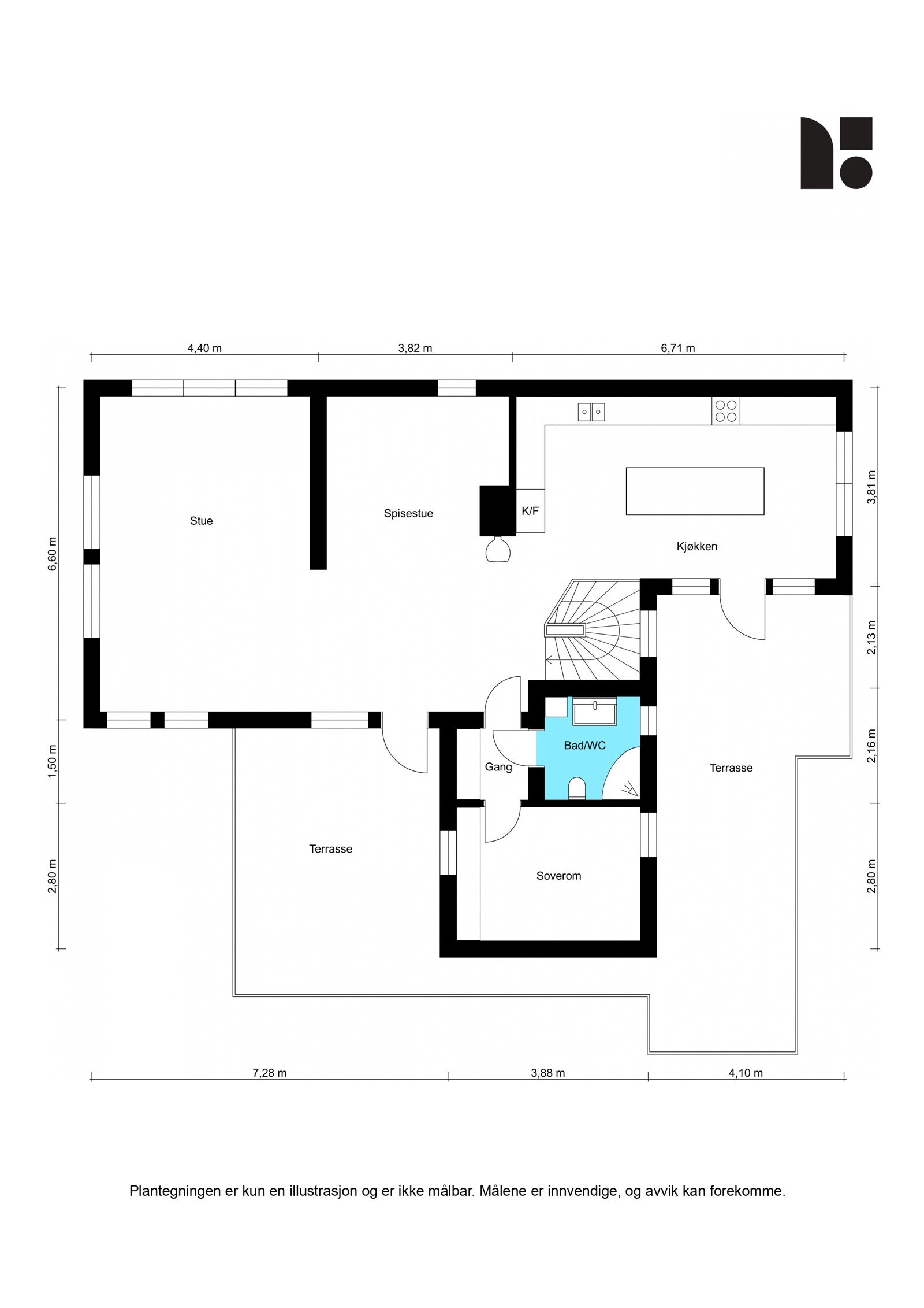 Plantegning 1. etasje. Galleribilde