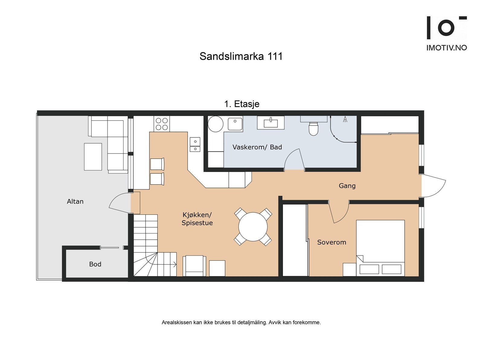 Planløsning hovedetasjen Galleribilde