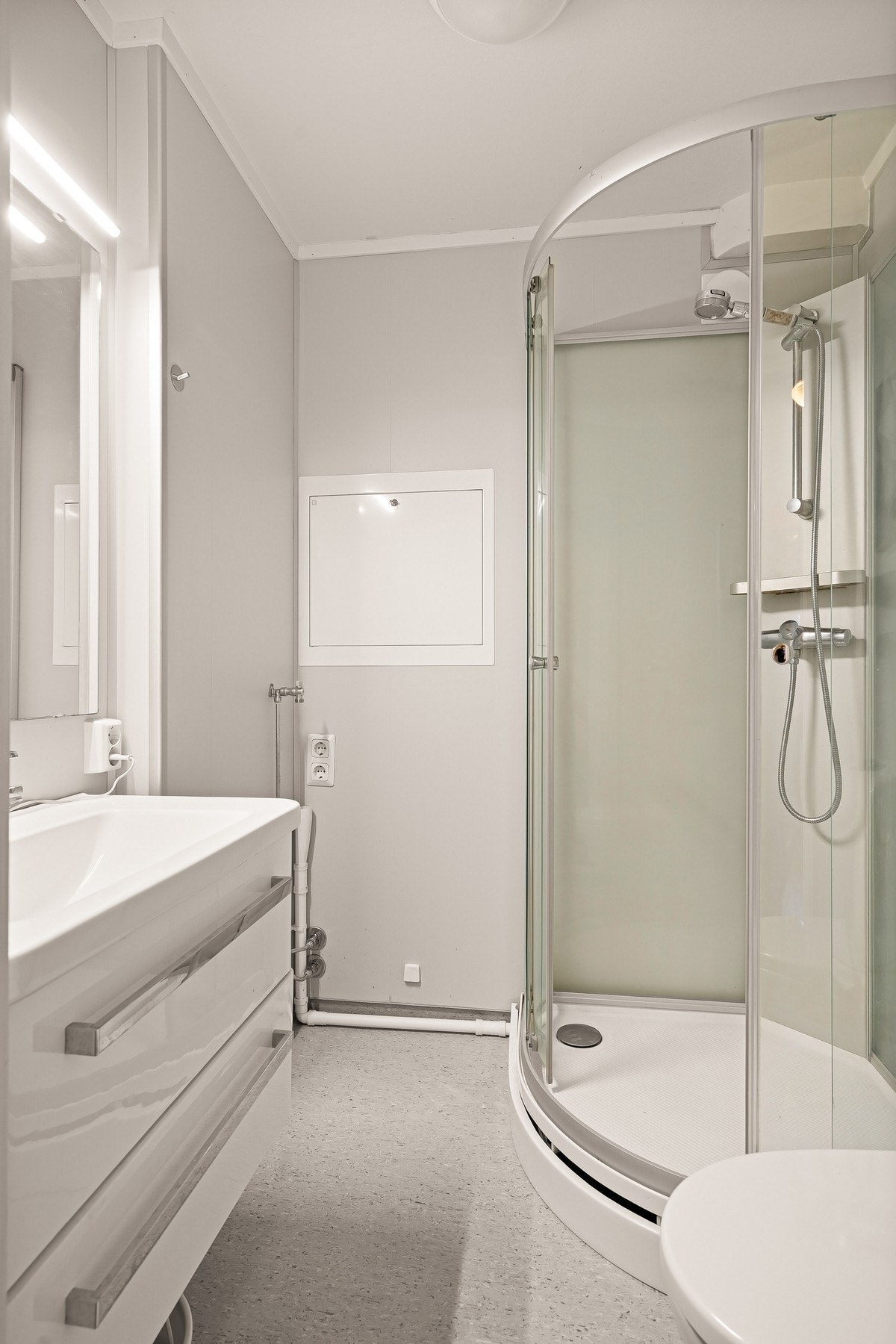 Baderommet ble rehabilitert i 2015 i regi av borettslaget. Galleribilde