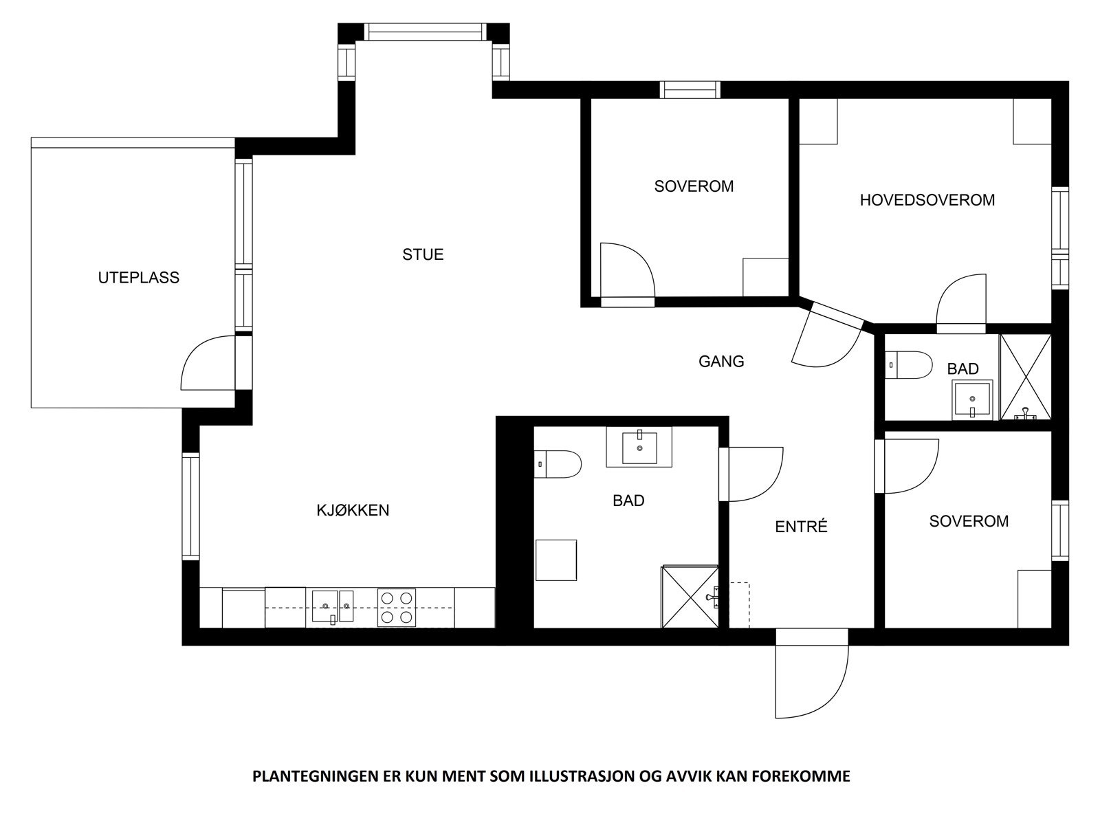 Plantegning Galleribilde