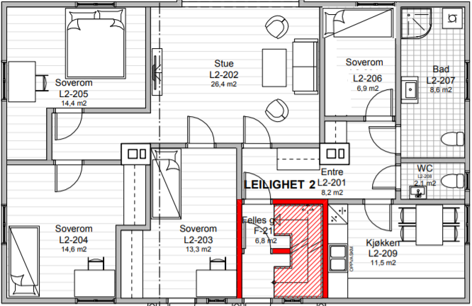 Plantegning Galleribilde
