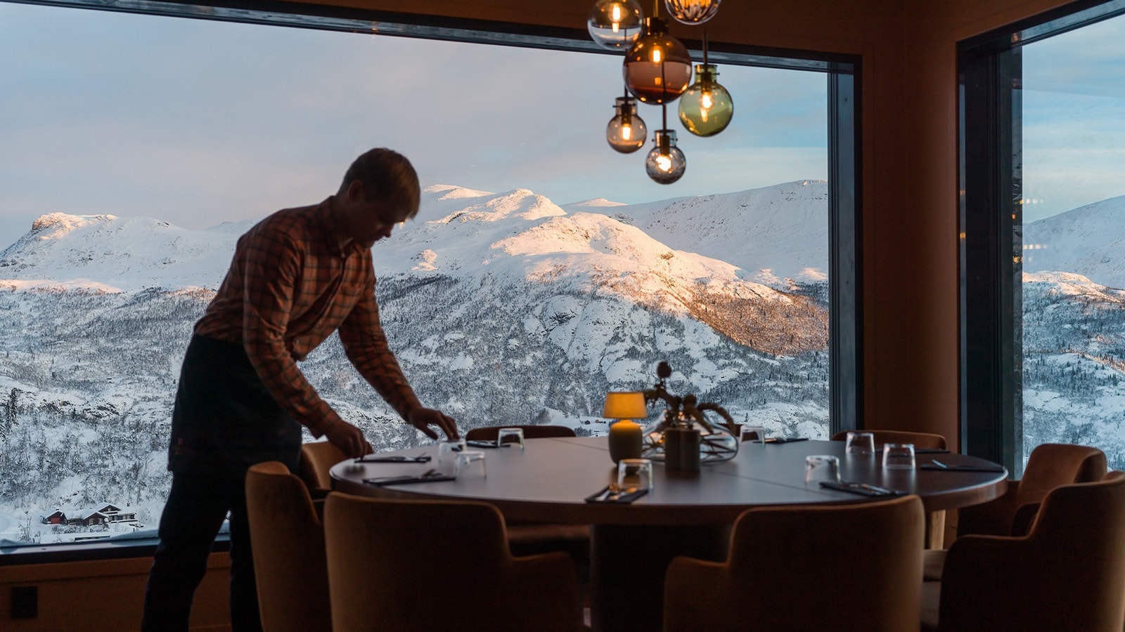 Avslutt skidagen til en hyggelig afterski og middag i disse omgivelsene på Skarsnuten Mountain Resort og Spa Galleribilde