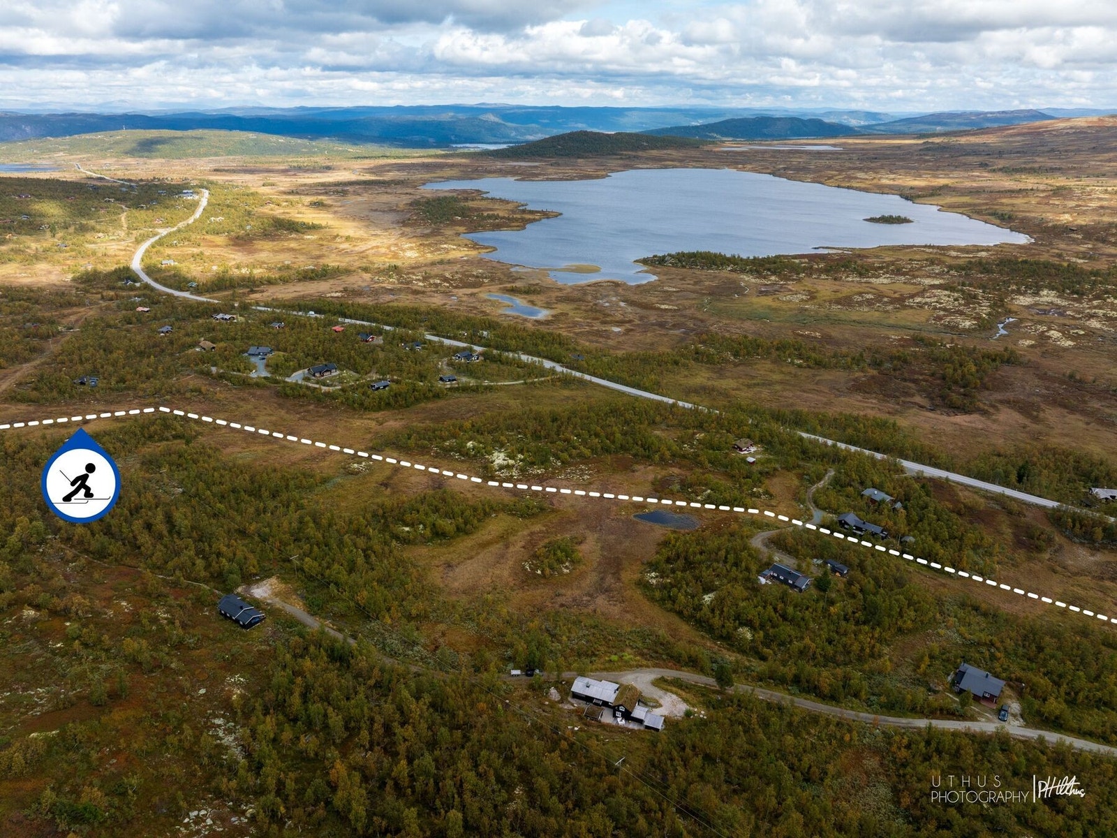 Skiløypenettet går like i nærheten. Galleribilde