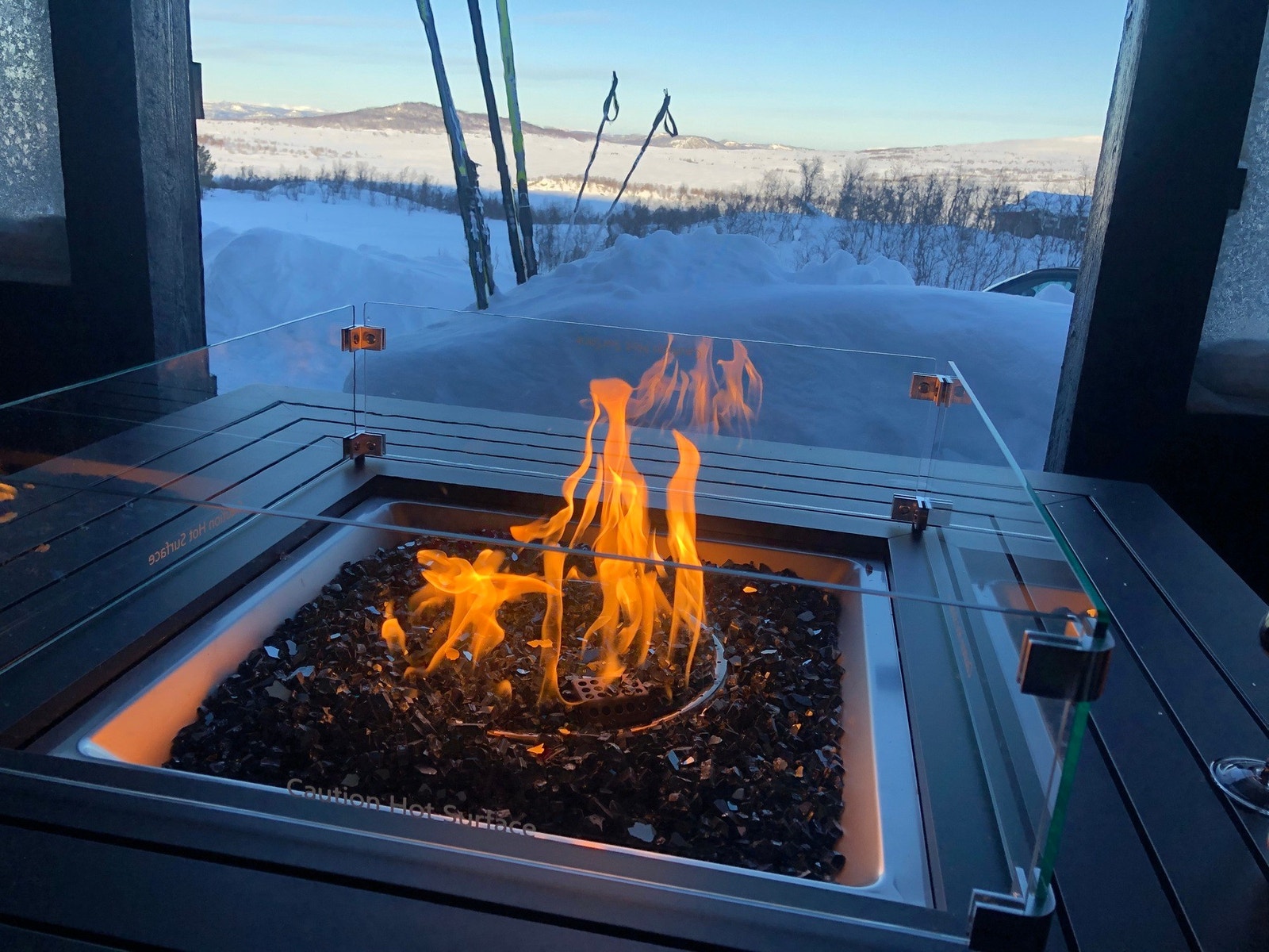 Vinter i utestua (selgers foto) Galleribilde