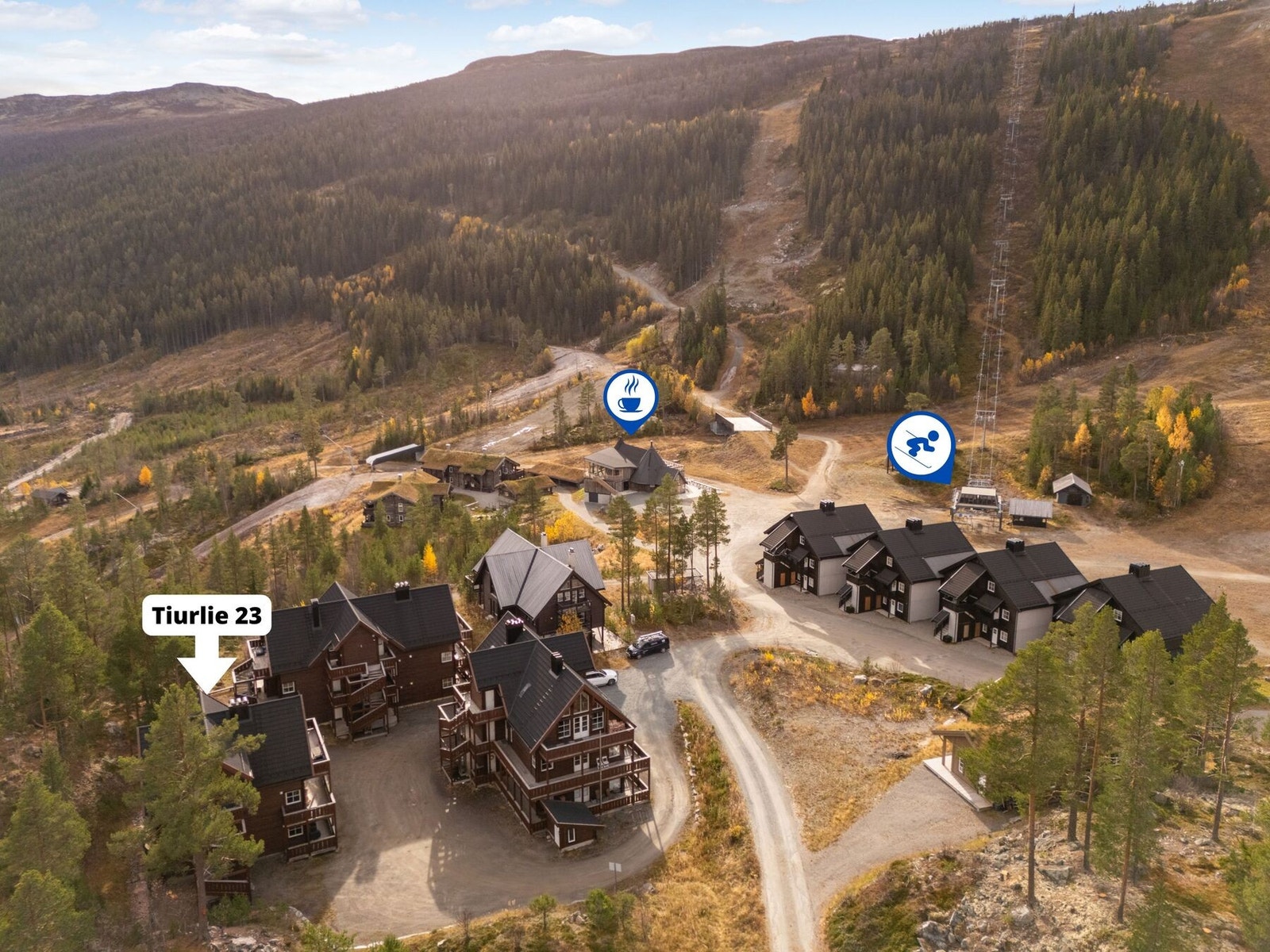 Lavvoen og stolheisen i umiddelbar nærhet! Galleribilde