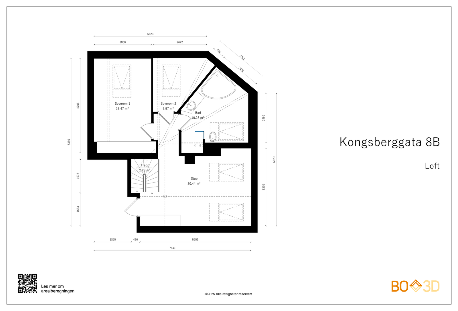 - Plantegning loftetasje - Galleribilde