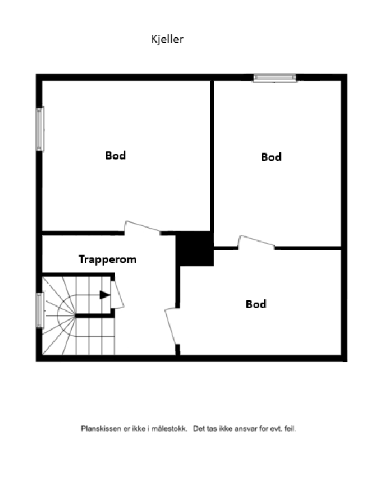 Plantegning kjeller Galleribilde
