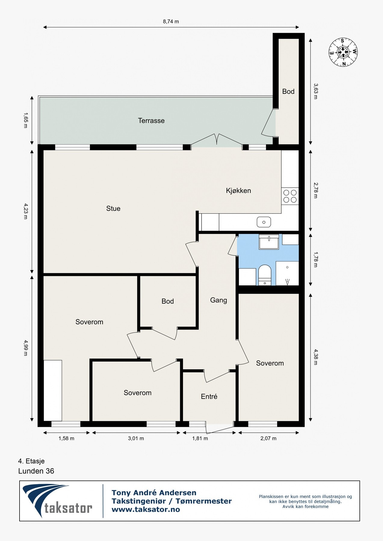 Plantegning Galleribilde