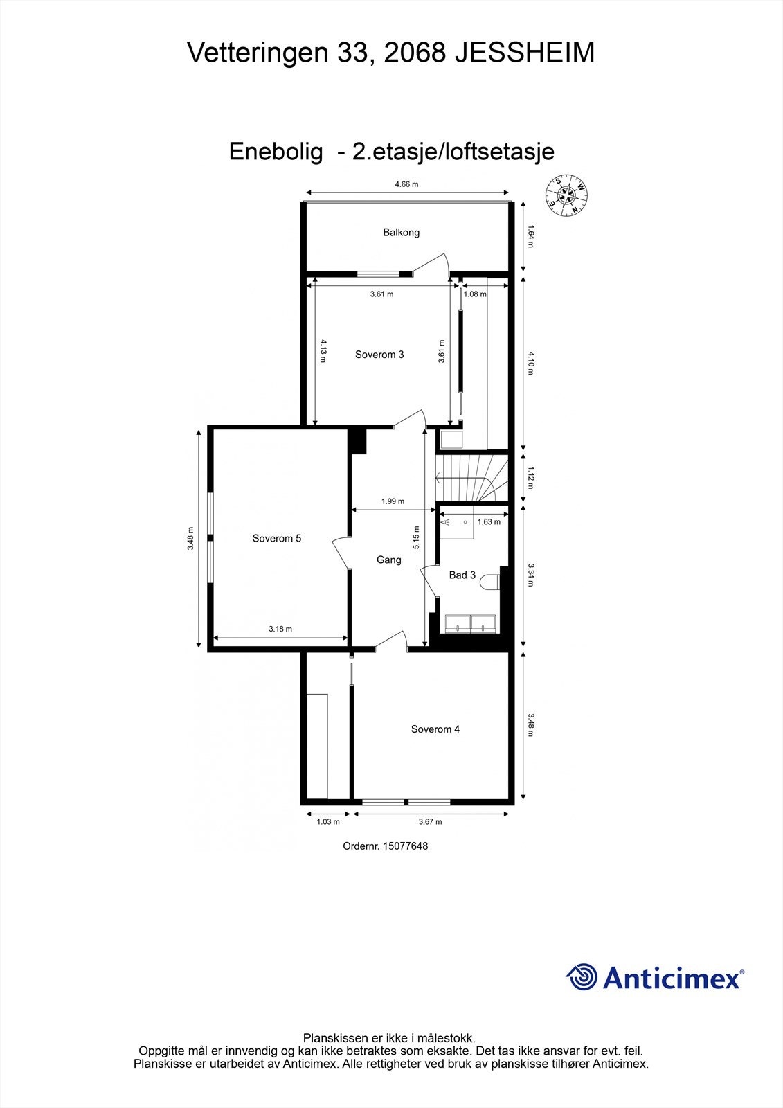 Planskisse 2.etasje Galleribilde