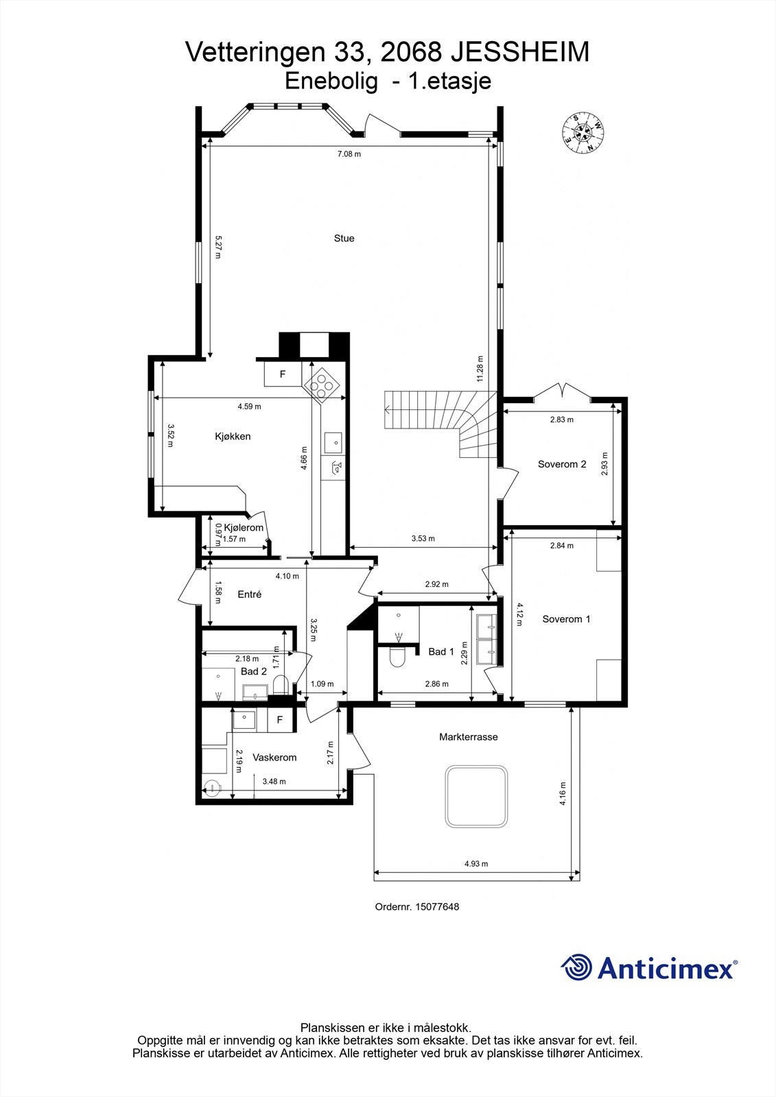 Planskisse 1.etasje Galleribilde