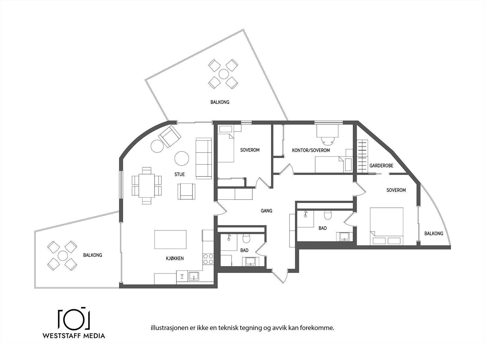 Planskisse. Galleribilde