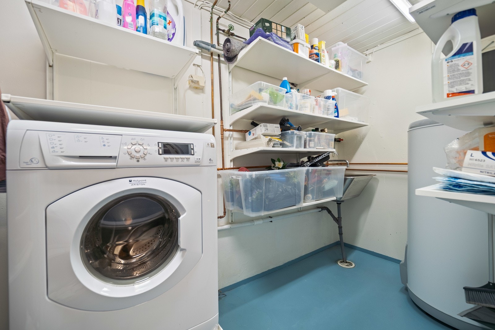 Vaskerommet ble delvis oppgradert i 2020. Galleribilde