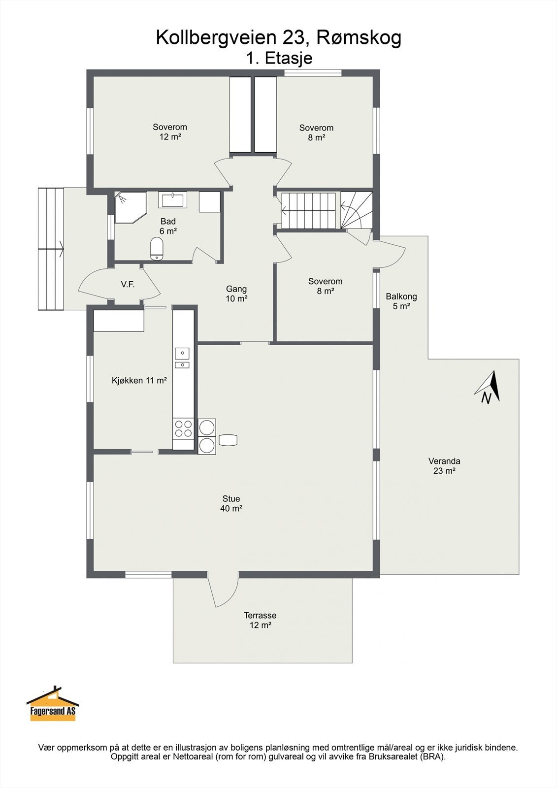 Planskisse 1. etasje. Galleribilde