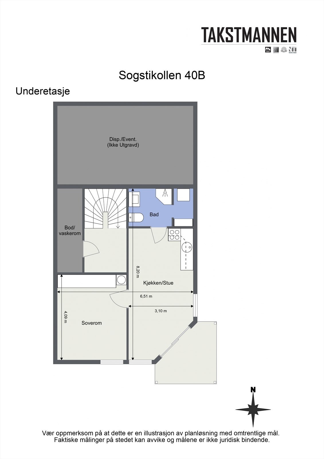 Plantegning Underetasje Galleribilde