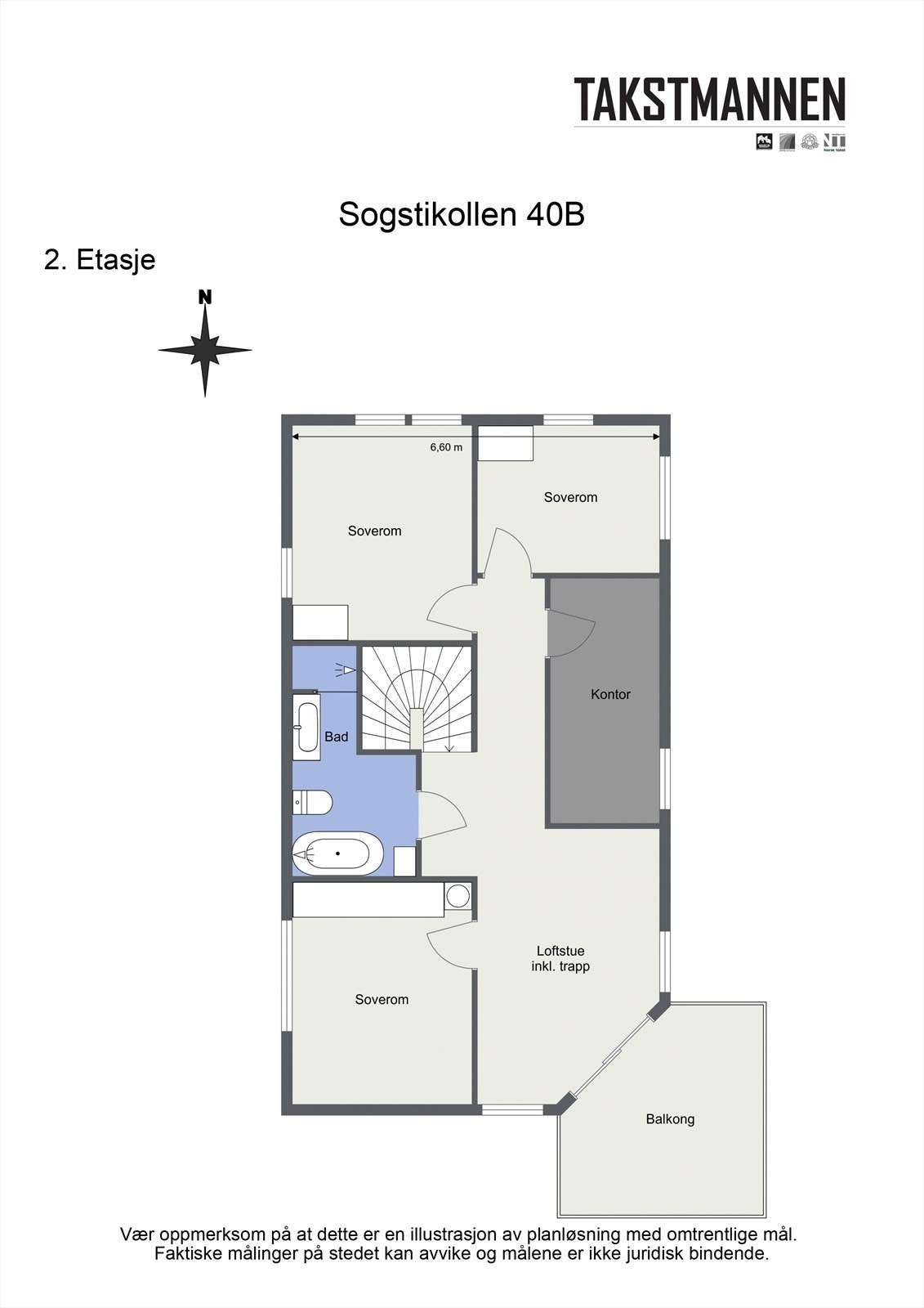 Plantegning 2.etasje Galleribilde