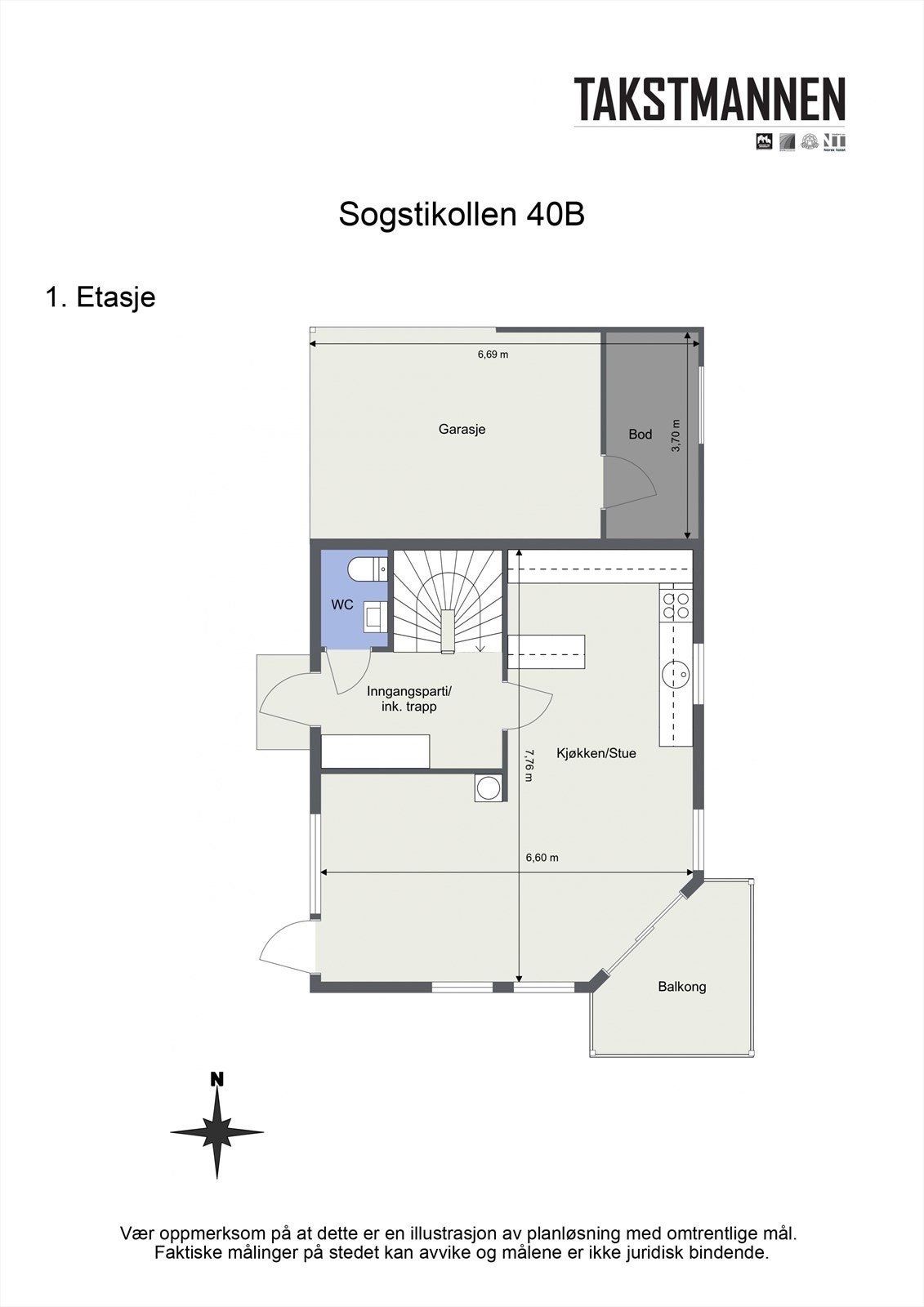 Plantegning 1. Etasje. Galleribilde