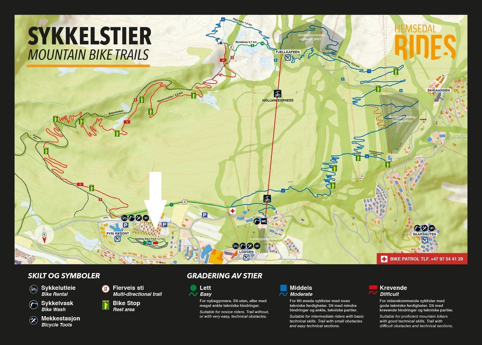 Perfekt beliggenhet for enkel tilgang til sykling Galleribilde