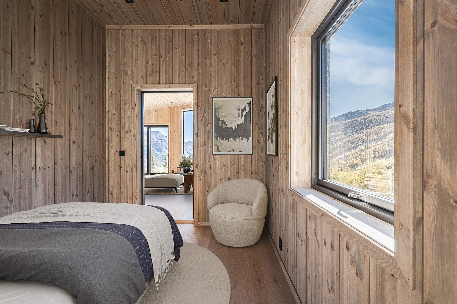 TV-stue eller ekstra soverom? 5 rom i tillegg til stort allrom gir mange muligheter. Galleribilde