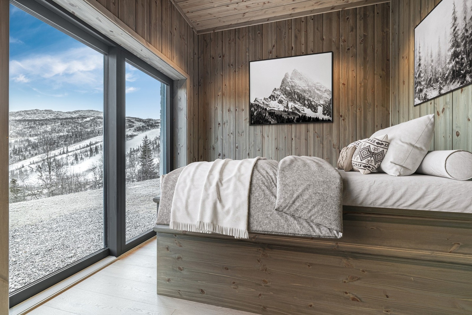 Nydelig utsikt fra hovedsoverommet (foto er digitalt stylet) Galleribilde