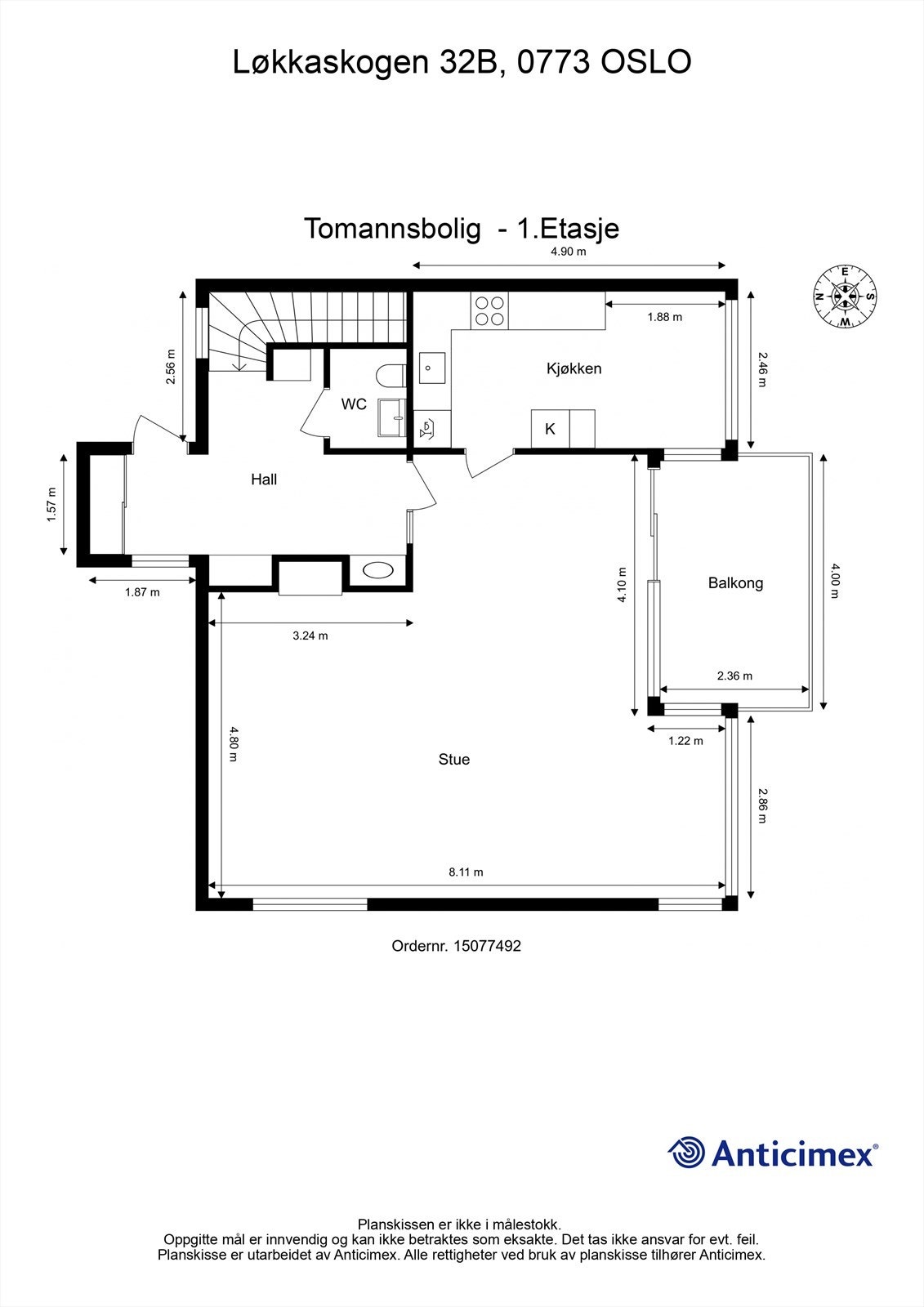 Plantegning - 1. etasje. Galleribilde