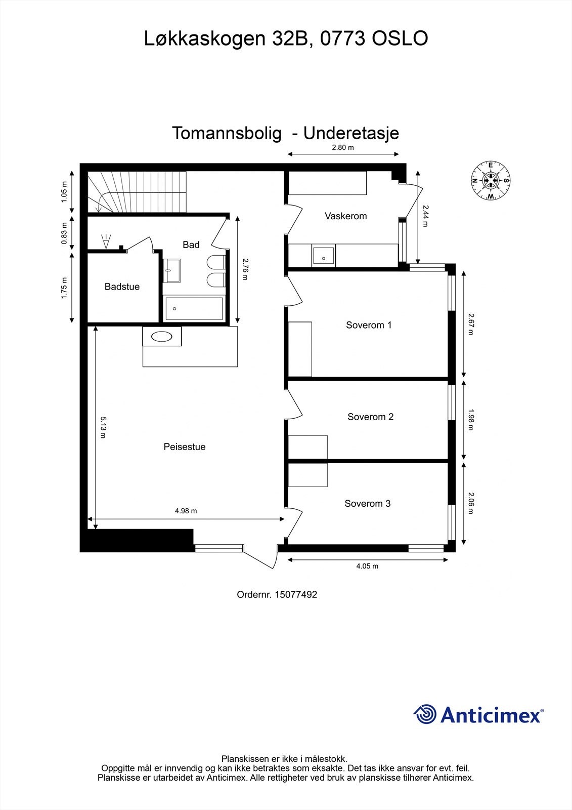 Plantegning - U. etasje. Galleribilde