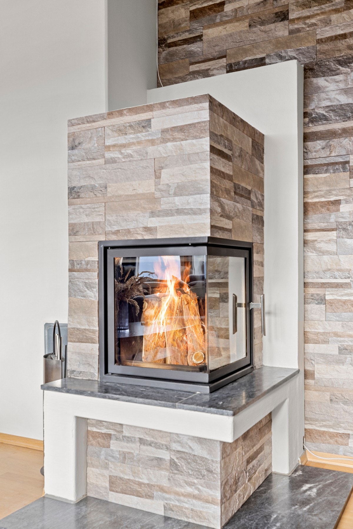 Peisovn som varmer godt på kalde vinterdager. Galleribilde