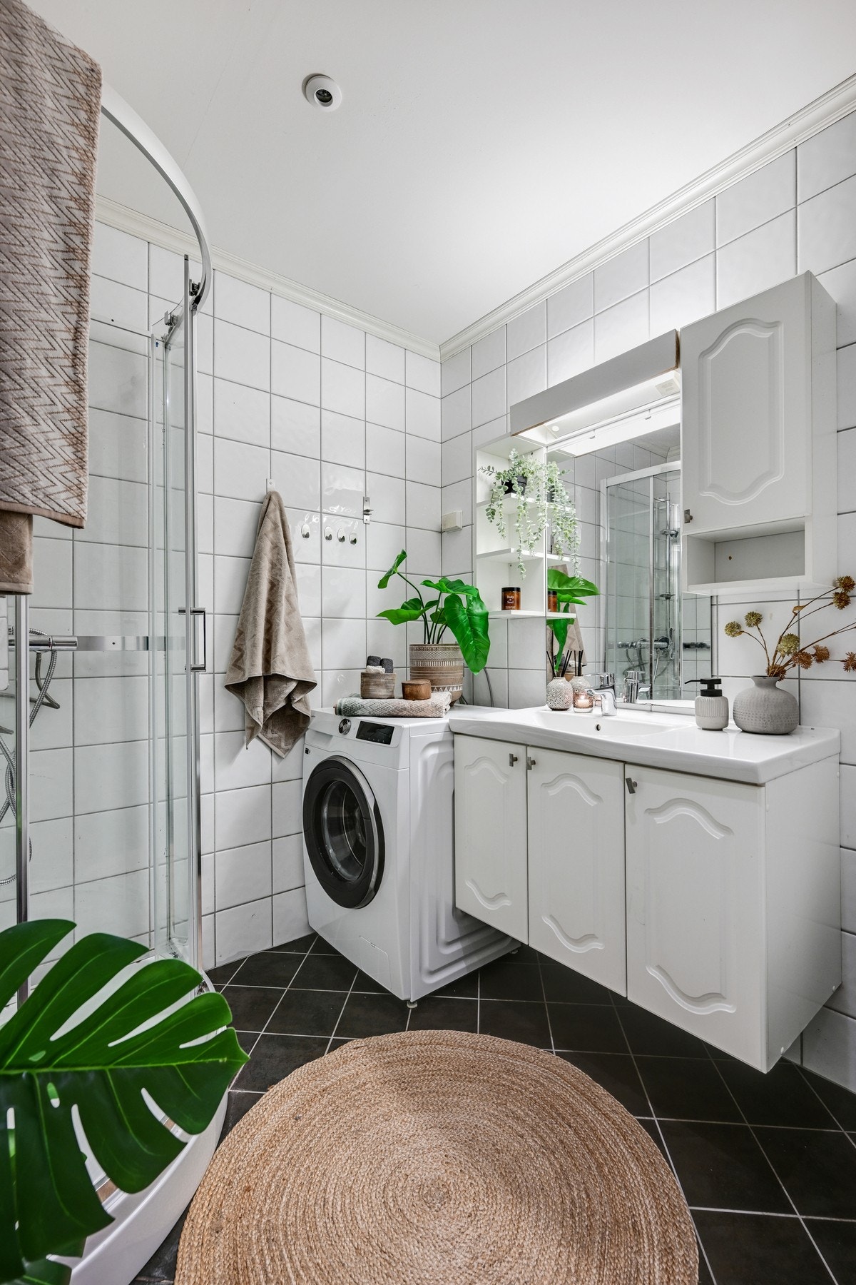 Det er også opplegg for vaskemaskin her Galleribilde