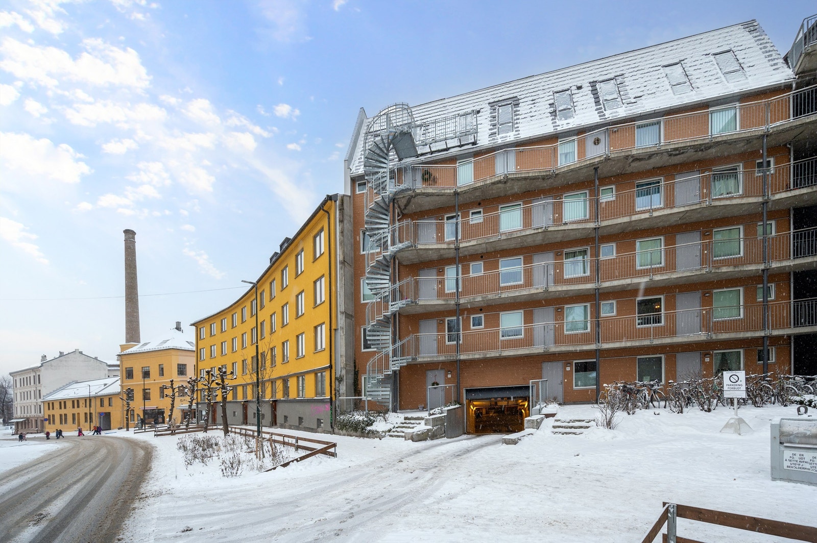 Innkjøring fra Københavngata. Galleribilde