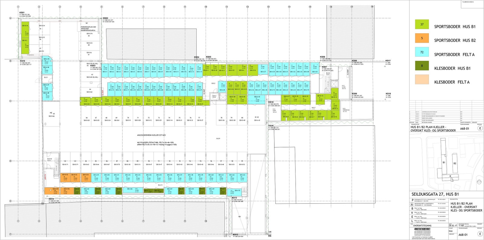 Parkeringsplassene er merket 90 og 91 Galleribilde