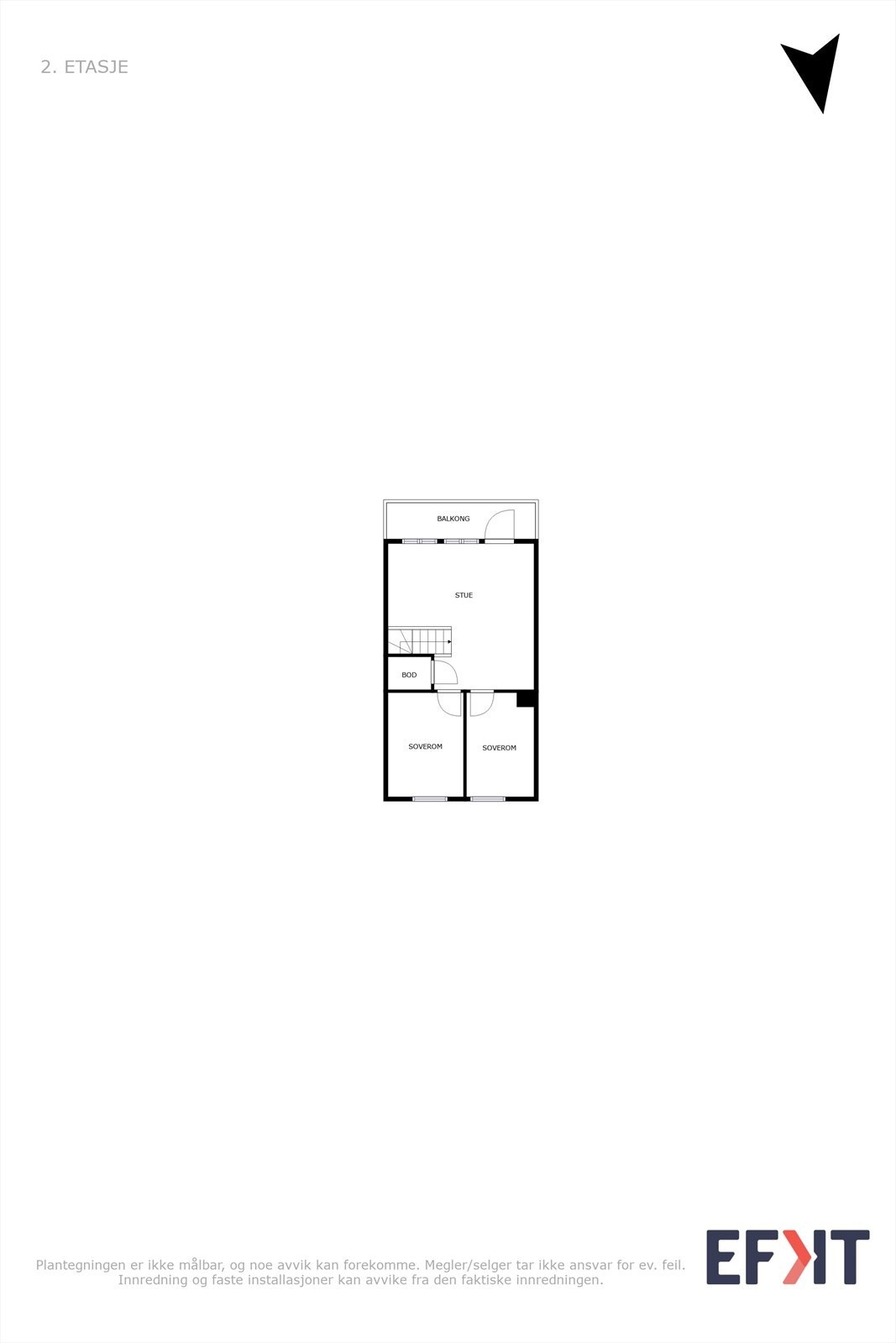 Plantegning 2. etasje Galleribilde
