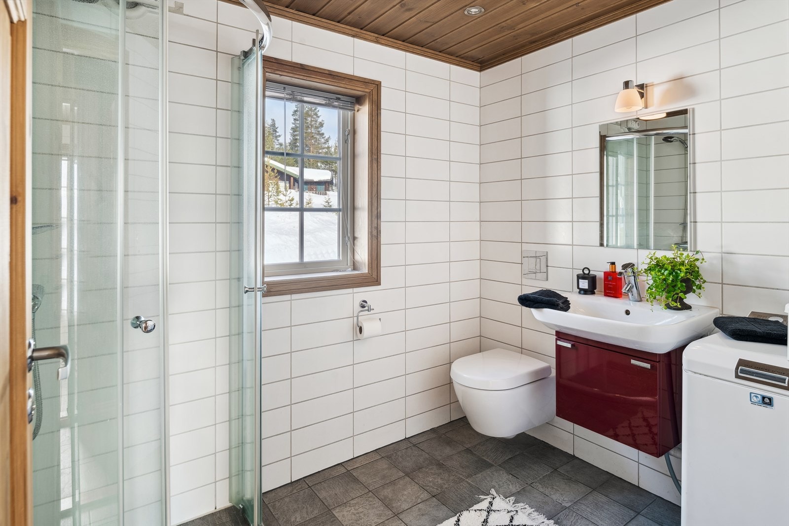 Bad nummer to. Her er det opplegg for vaskemaskin Galleribilde