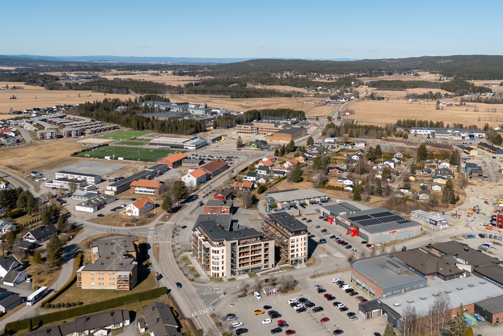 Aurskog er et hyggelig tettsted under stadig utvikling. Galleribilde