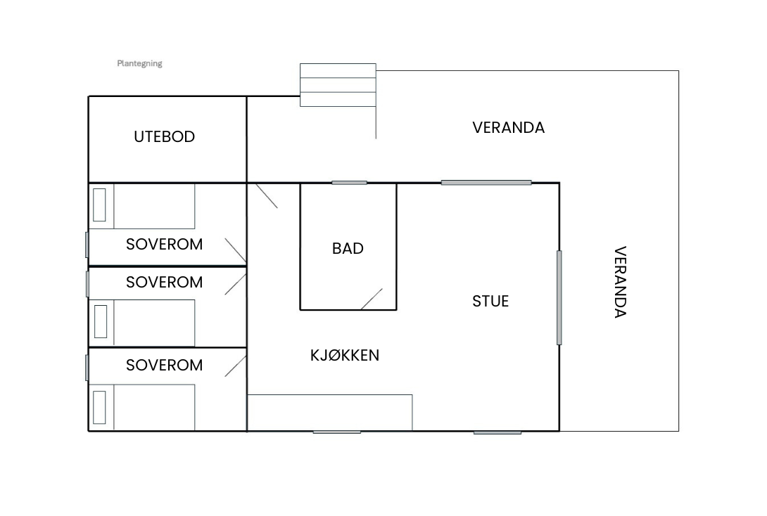 Plantegning Galleribilde