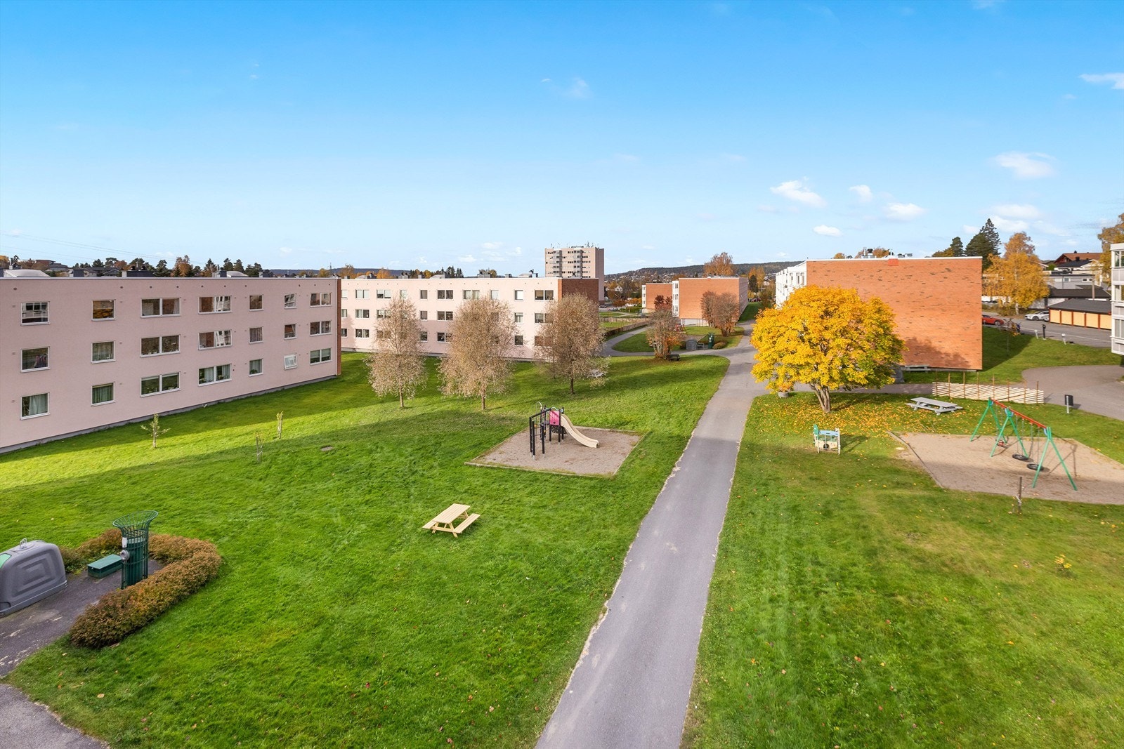 Utsikt fra balkongen Galleribilde