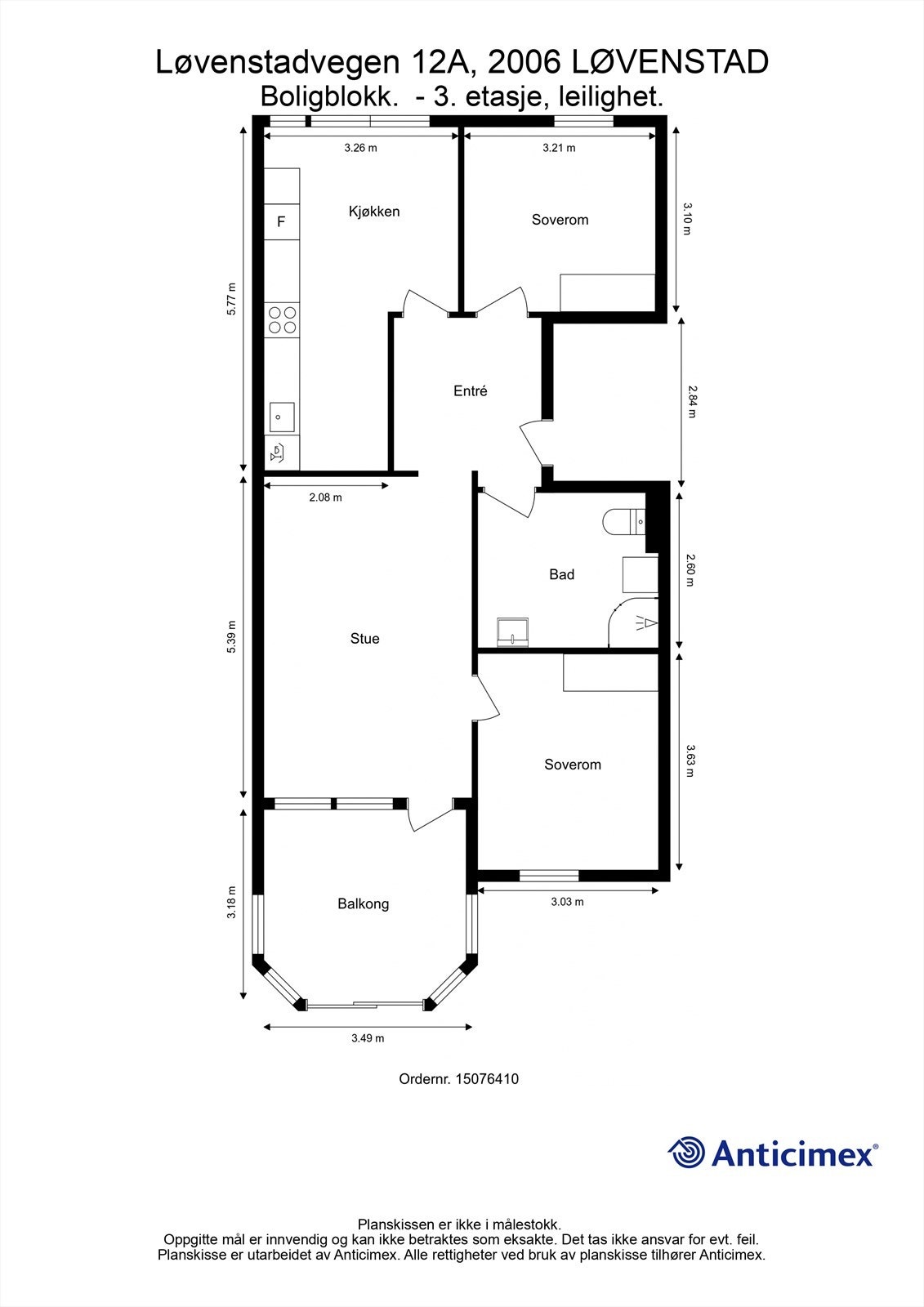 Plantegning Galleribilde