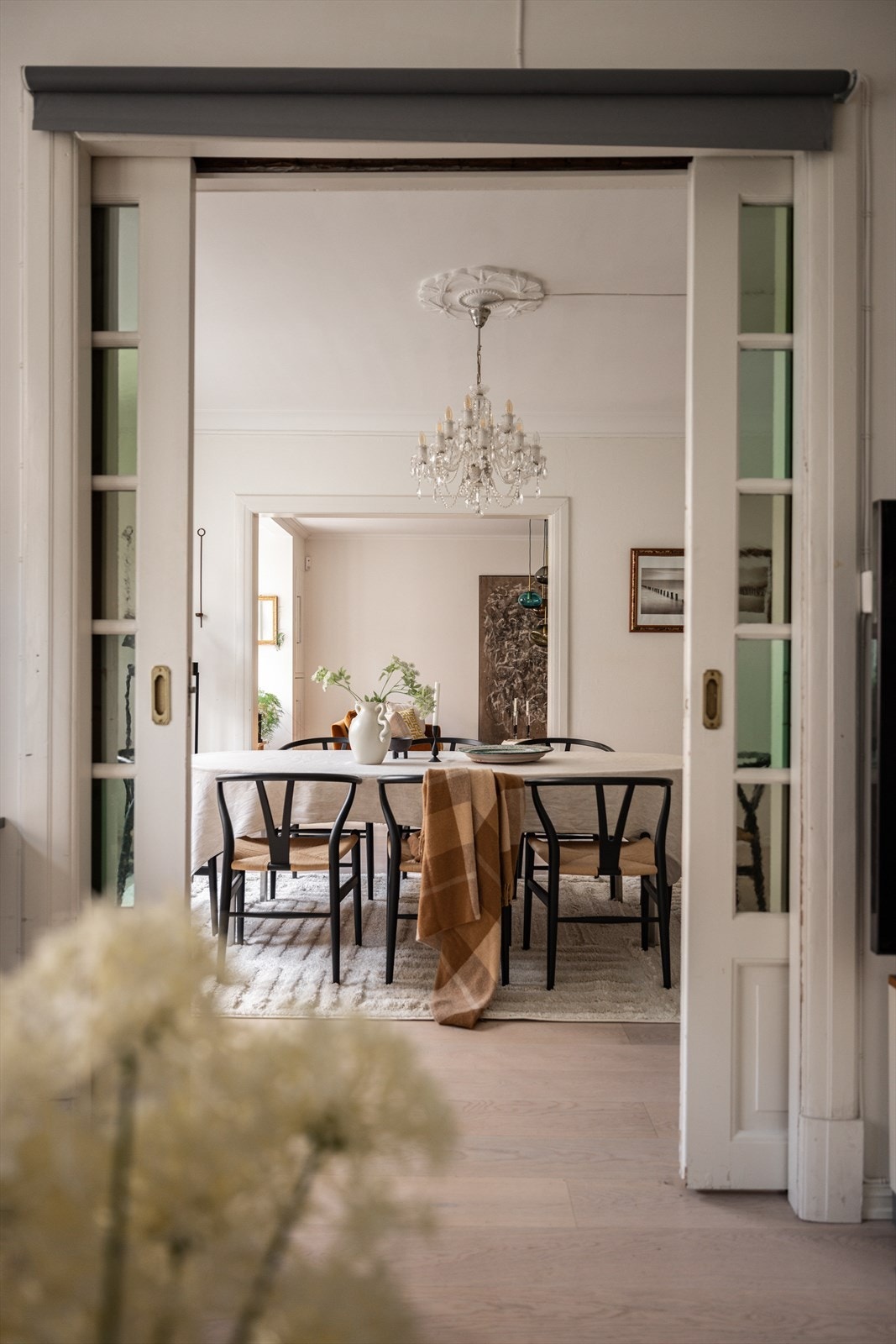 Doble skyvedører inn mot spisestue Galleribilde