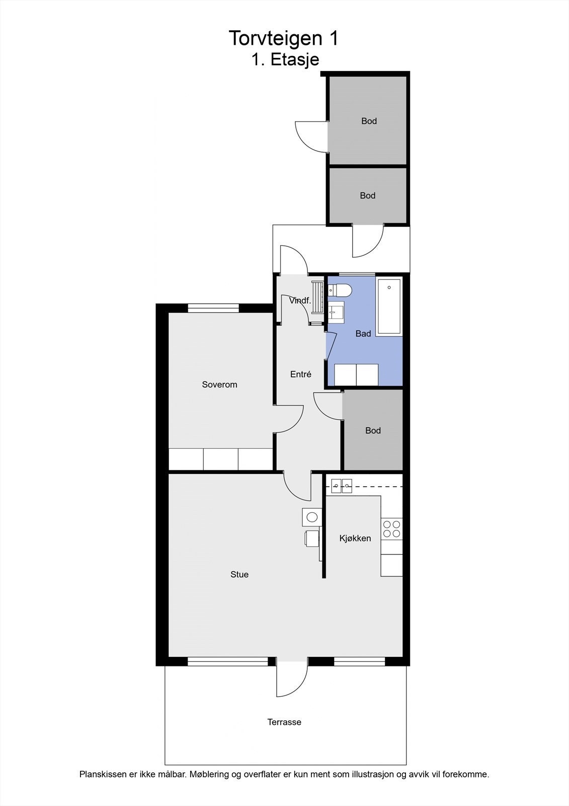 2D plantegning Galleribilde